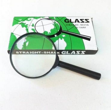 Лупа ручная GLASS 602, увеличение x3, 7, черный