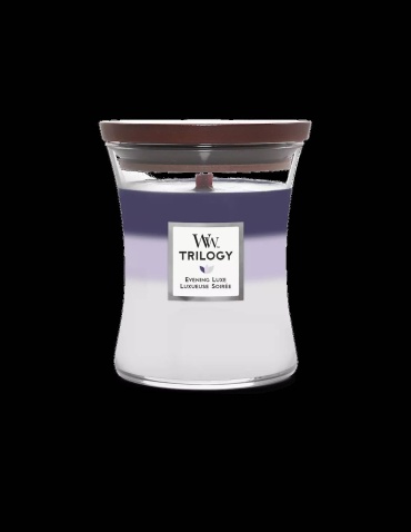 Ароматическая свеча WoodWick Trilogy Evening Luxe 11 см, 1 шт