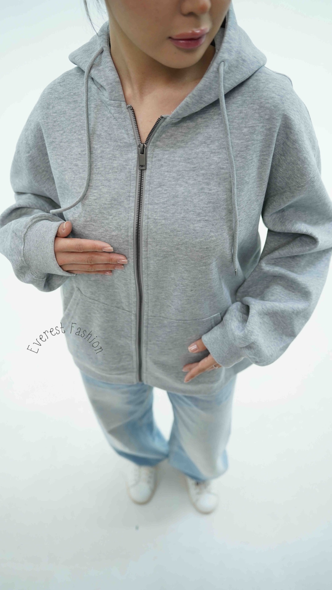Толстовка Everest Fashion однотонный серый