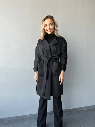 Плащ Renata Collection черный