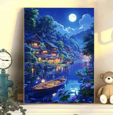 Картина DIY DIGITAL PAINTING RLOD555 холст на подрамнике 50x40 см