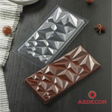 Asdecor для шоколада АР010888 форма "Кристалл" плитка, пластик
