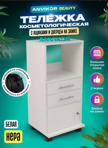 ANVIKOR тележка для окрашивания белый 40х78 см
