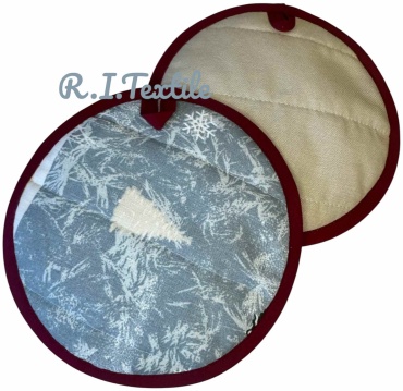R.I.Textile прихватка Новогодняя 1919 2 шт, полиэстер, хлопок, дак