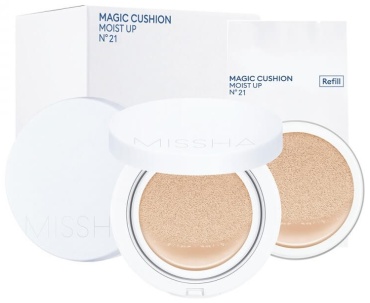 MISSHA Magic Cushion Moist Up SPF50+ PA+++ Увлажняющий Кушон с Запаской 21 Светло-Бежевый 15г*2 кушон 21 30 г