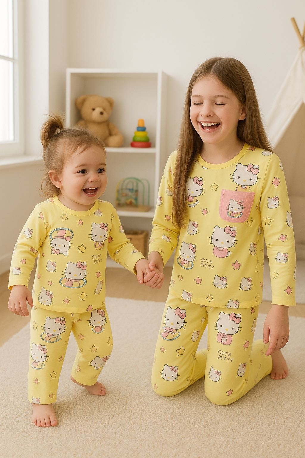 Пижама Hello Kitty желтый