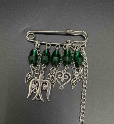 Булавка SILVA Jewelry бижутерный сплав, бисер