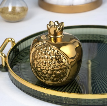 Полигональная фигура Фигурка Гранат 9 см, керамика