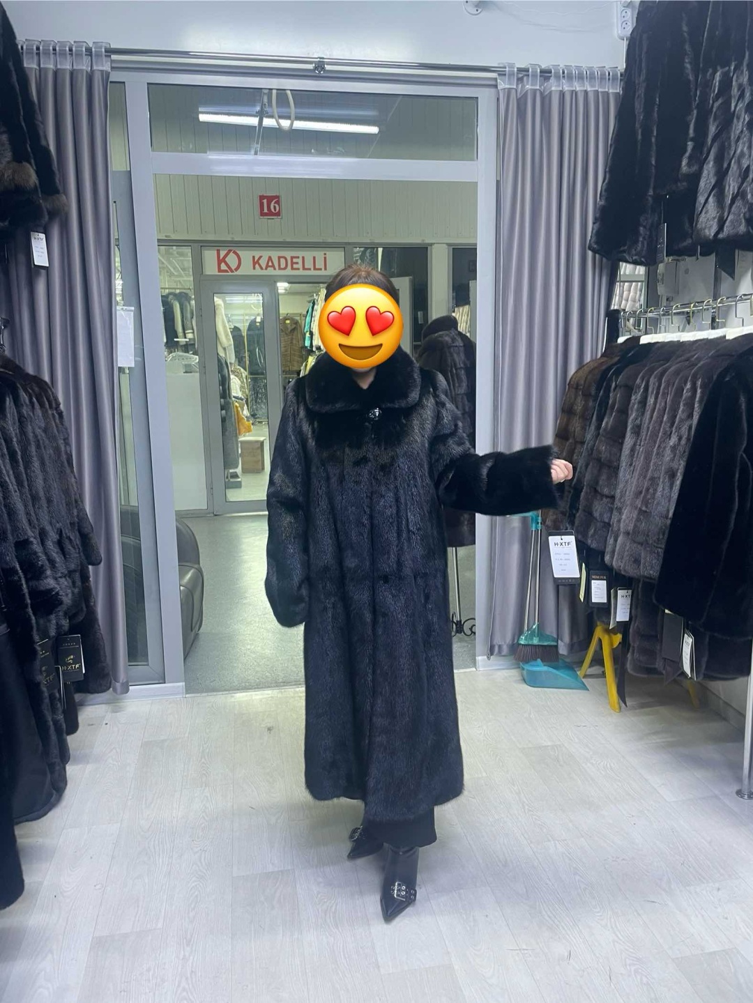 Шуба черный