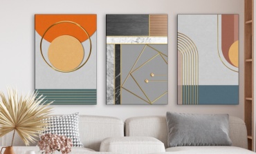 Room Art KZ модульная картина Геометрическая живопись 200x100 см