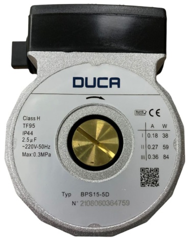 Duca насос циркуляционный для котла Насос циркуляционный DUCA BPS-15-5D аналог Wilo 84W широкая крыльчатка 1 шт.