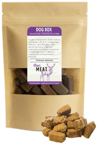 Лакомство DOG BOX Оленьи ириски 100 г