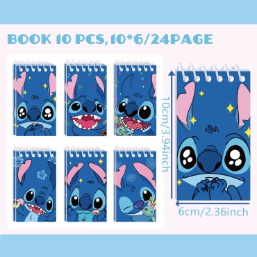 Блокнот Stitch, A7, 24 л, синий
