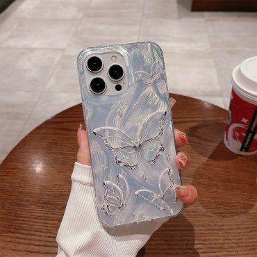 Чехол для Apple iPhone 13 серебристый