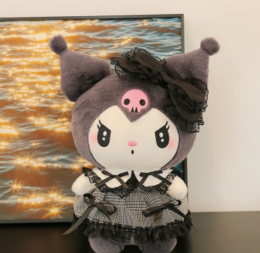 Мягкая игрушка Kazimport Kuromi, высота 33 см, черный