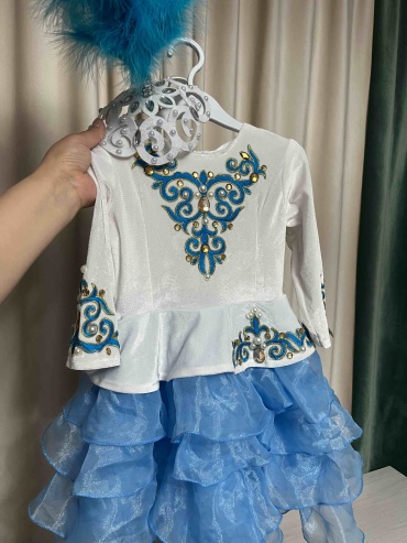 Национальный костюм 101 Rose белый, голубой