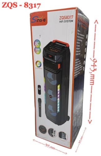 Портативная колонка SinG-e ZQS-8317 черный