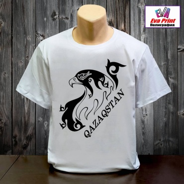 Футболка Eva Print QAZAQSTAN 10 белый
