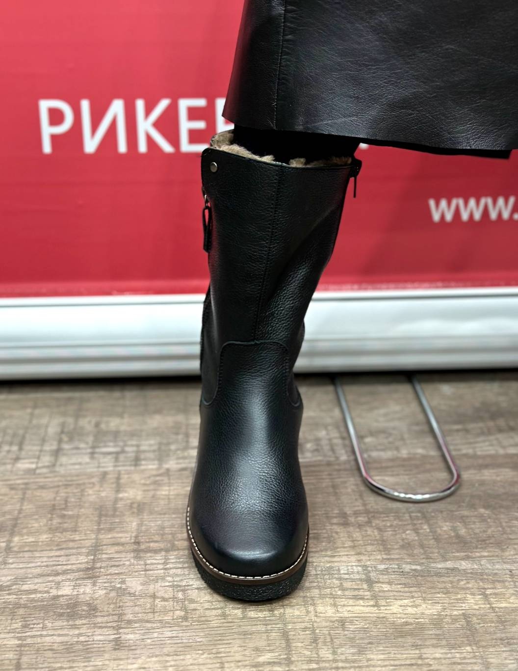 Полусапоги Rieker черный