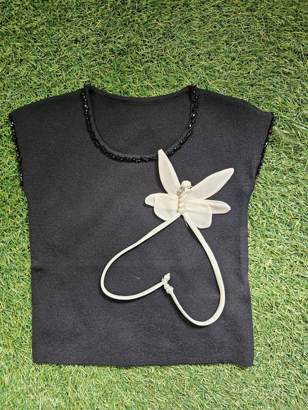 Блузка черный