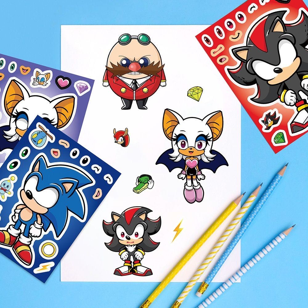Наклейки Набор наклеек Соник/Sonic
