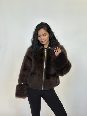 Дубленка Sollo Collection коричневый