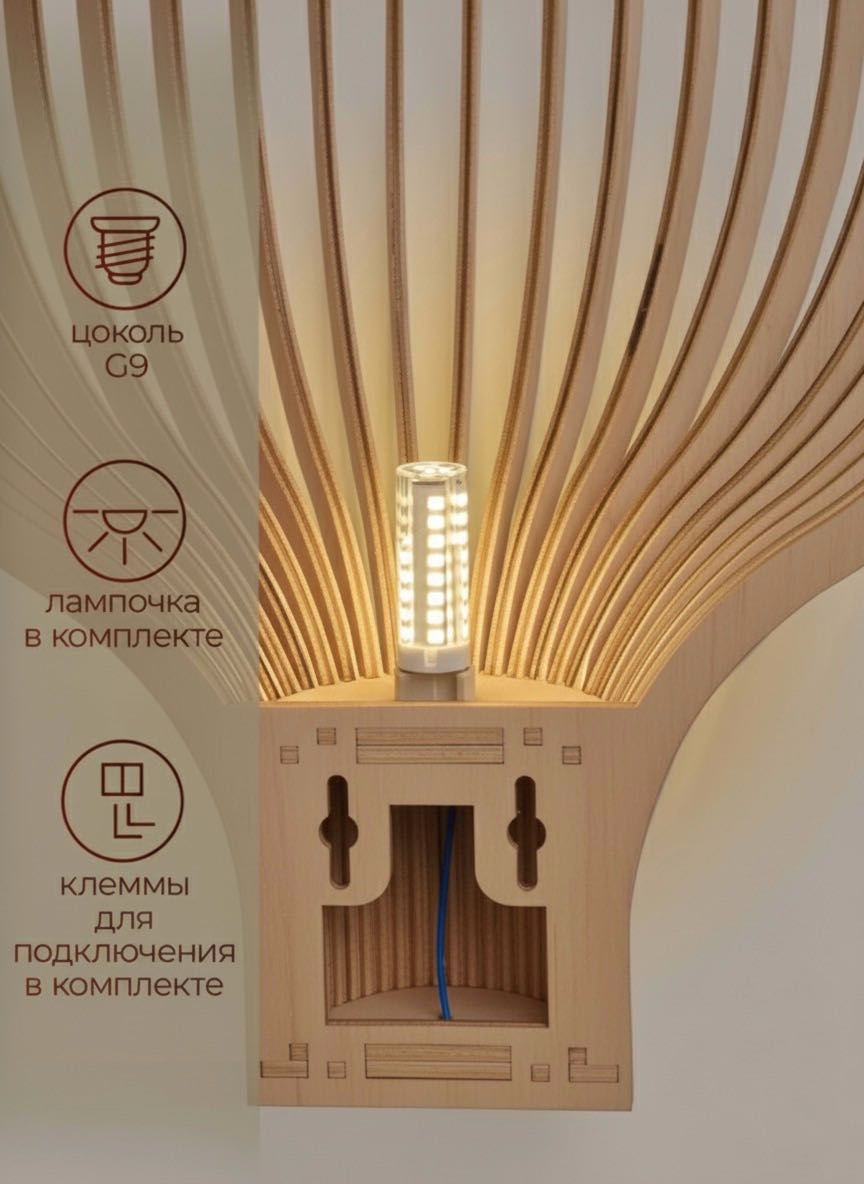 Бра настенный LOFT STORE G9, бежевый