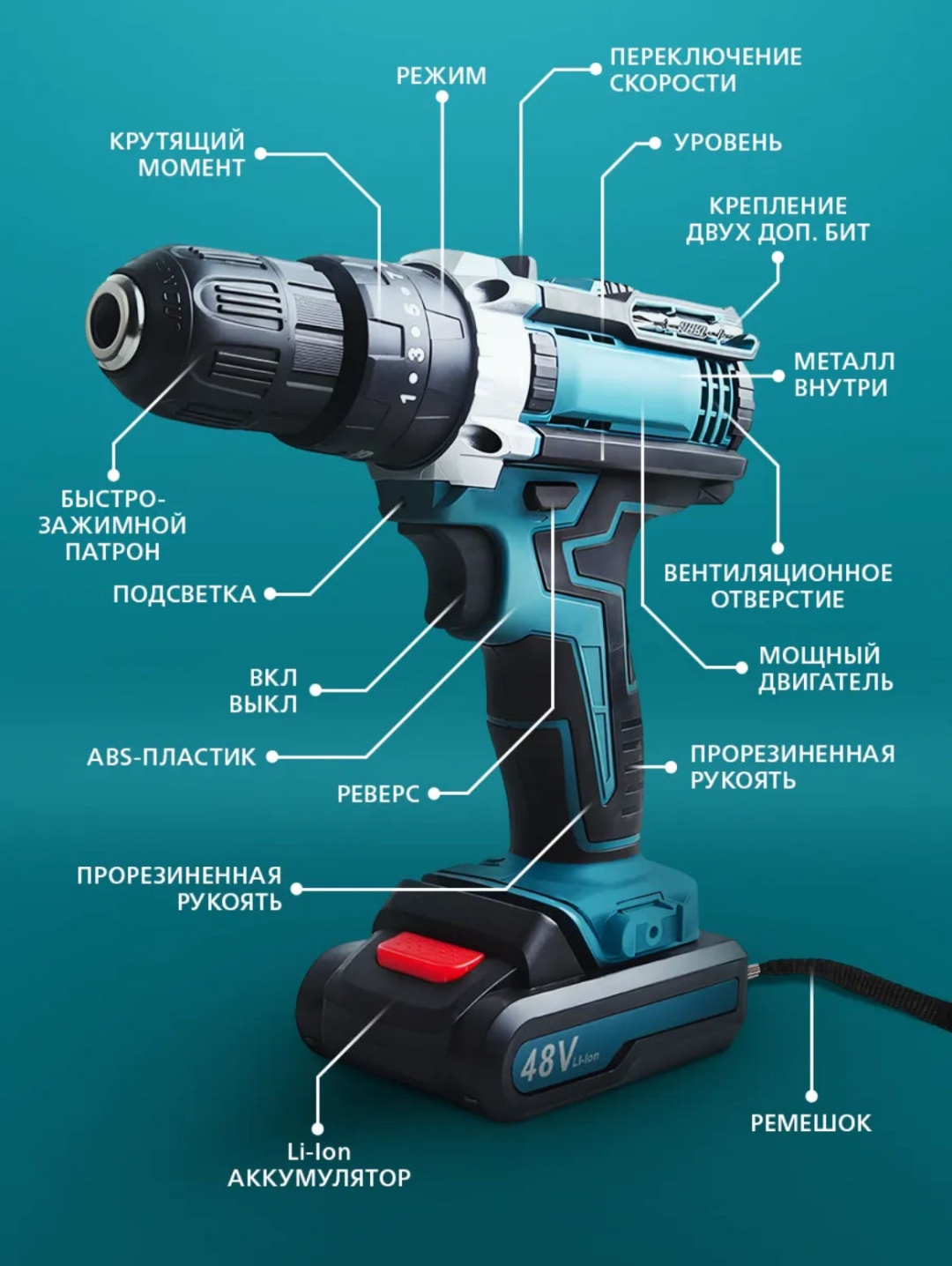 Дрель-шуруповерт NAINEX MON-9
