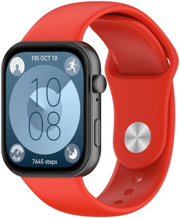 Ремешок для Huawei Watch Fit 4, Watch Fit 4 Pro, Watch Fit 3 красный