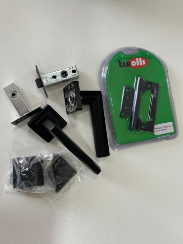 Tirolli ручка на розетке 2 шт, TR-903 BLACK