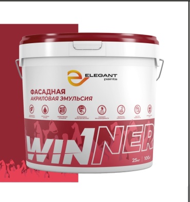 Elegant акриловая Winner 25 кг, белый цвет