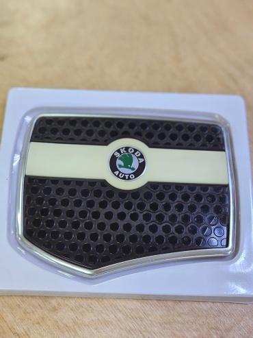 Коврик Skoda черный