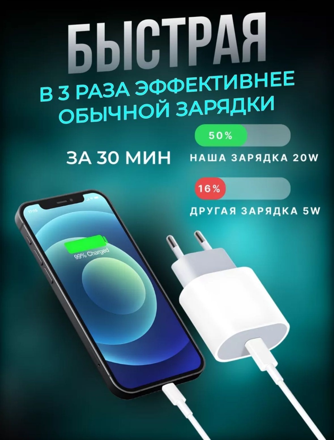 Зарядное устройство TERROX 7878 белый
