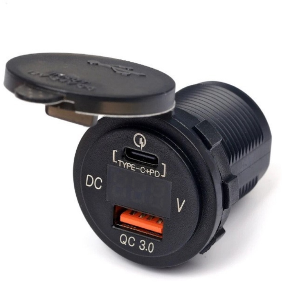 Зарядное устройство P20-A USB Type-C, USB черный