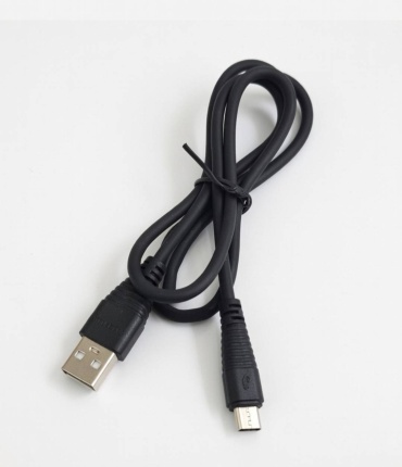 Кабель micro-USB 2.0 (M), 1 м, черный