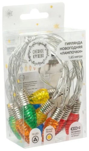 Снежное Кружево Гирлянда 4 см