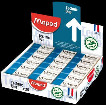 Ластик Maped Technic Duo 320153184, 36 шт