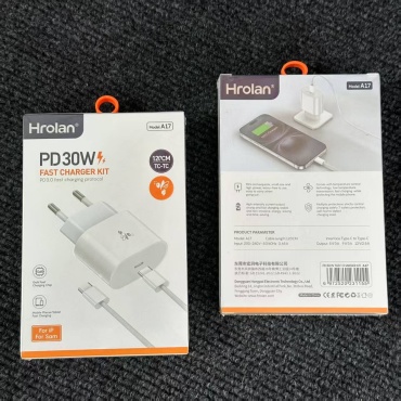 Зарядное устройство Hrolan A17 USB Type-C 30 Вт белый