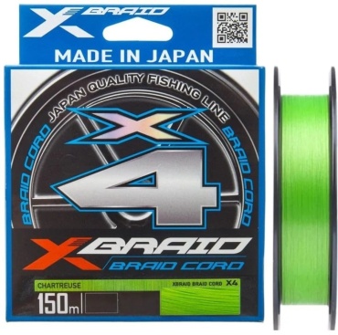 Леска YGK плетеная Braid Cord X4 150m 0.148 мм зеленый