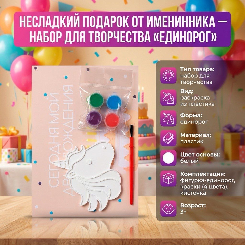 Набор Набор для творчества Набор для раскрашивания Фигурка Единорог