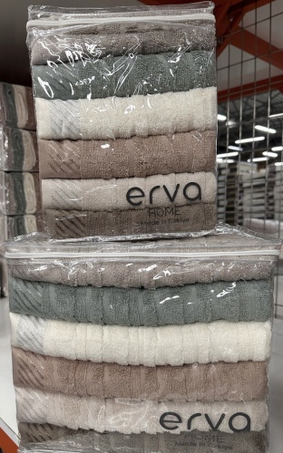 ERVA HOME полотенце Erva HAYAT 70x140 см 6 шт, хлопок