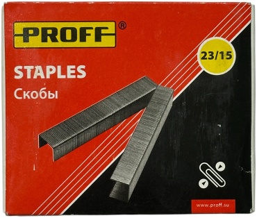Скобы Proff № 23/15 1000 шт
