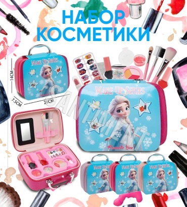 SANTIMENT Набор косметики в сумочке Холодное Сердце лак для ногтей, набор, помада 3+