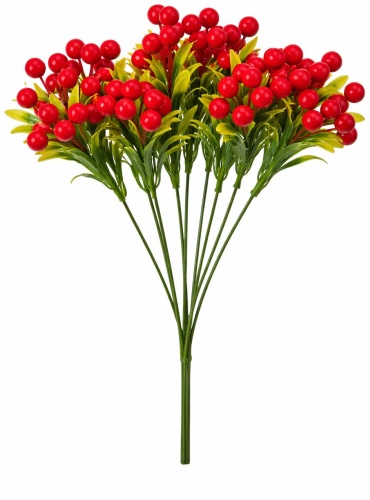 Цветок WOW ягоды 35 см, А-3 red