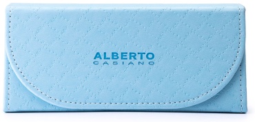 Жесткий футляр Alberto Casiano искусственная кожа, 7 x 16 см голубой