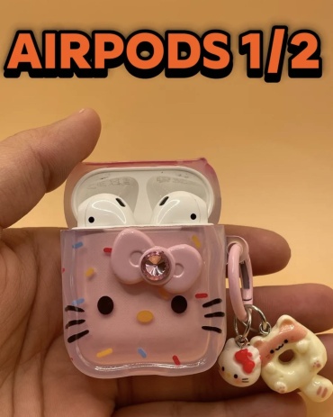 Чехол для Apple AirPods, AirPods 2 розовый
