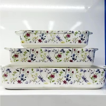 Форма для выпечки, для запекания VELASCO керамика, 3 шт