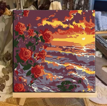 Картина по номерам 20x20 см