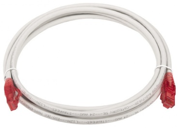 Кабель Hyperline RJ-45 - RJ-45 3 м PC-LPM-UTP-RJ45-RJ45-C5e-3M-LSZH-GY