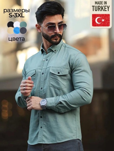 Рубашка прямая красный